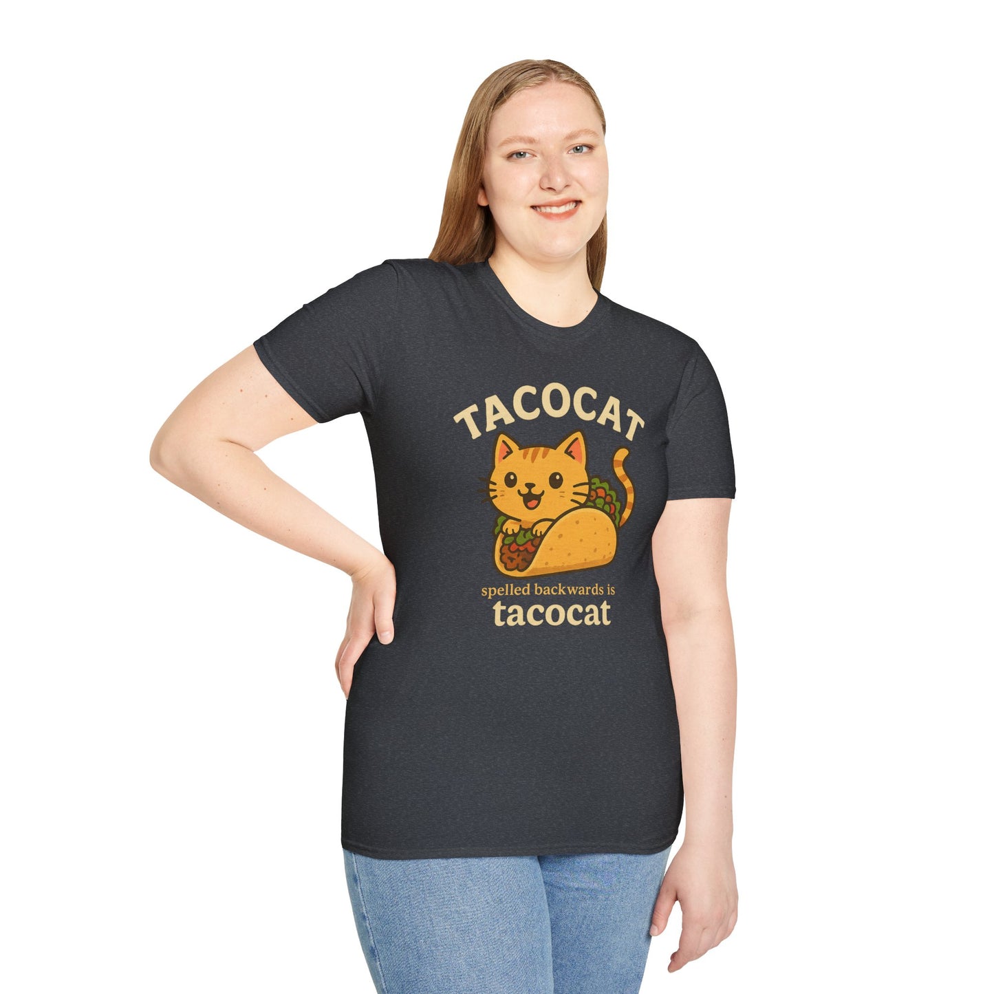 Taco Cat T-Shirt, Funny Cat Tee, Unisex Gift, Animal Lover Apparel, Taco Lover Shirt,