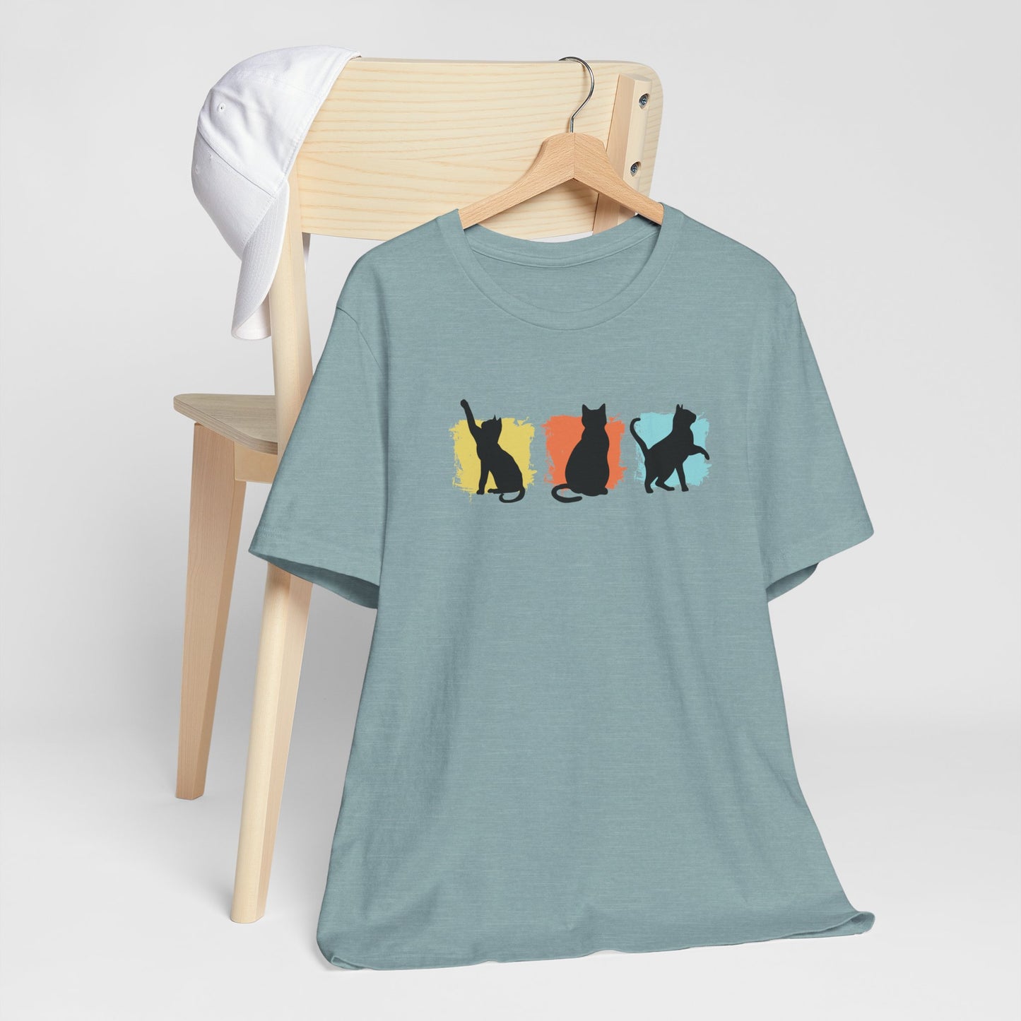 Color Pop Cat Silhouette T-Shirt