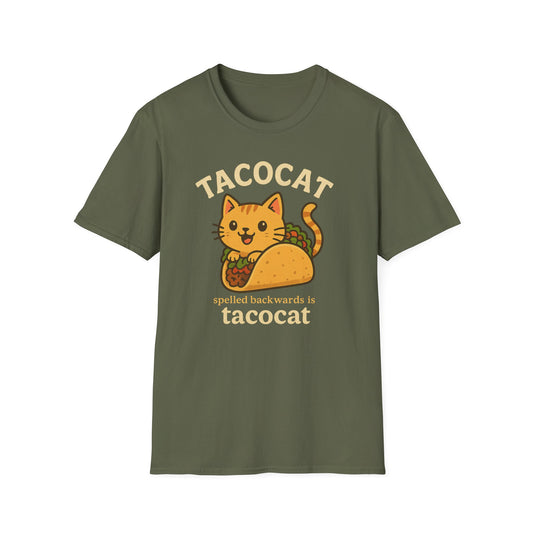 Taco Cat T-Shirt, Funny Cat Tee, Unisex Gift, Animal Lover Apparel, Taco Lover Shirt,