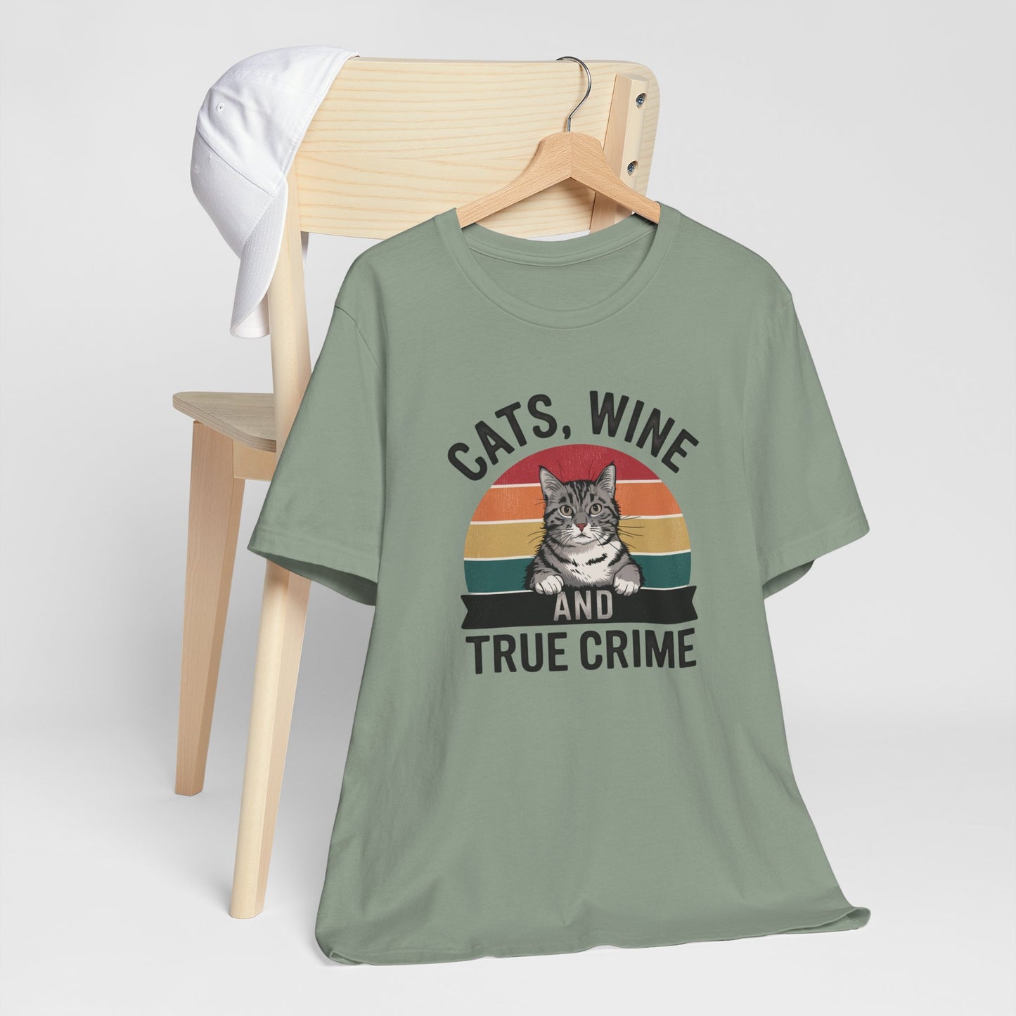 Cats, Wine, and True Crime Tee