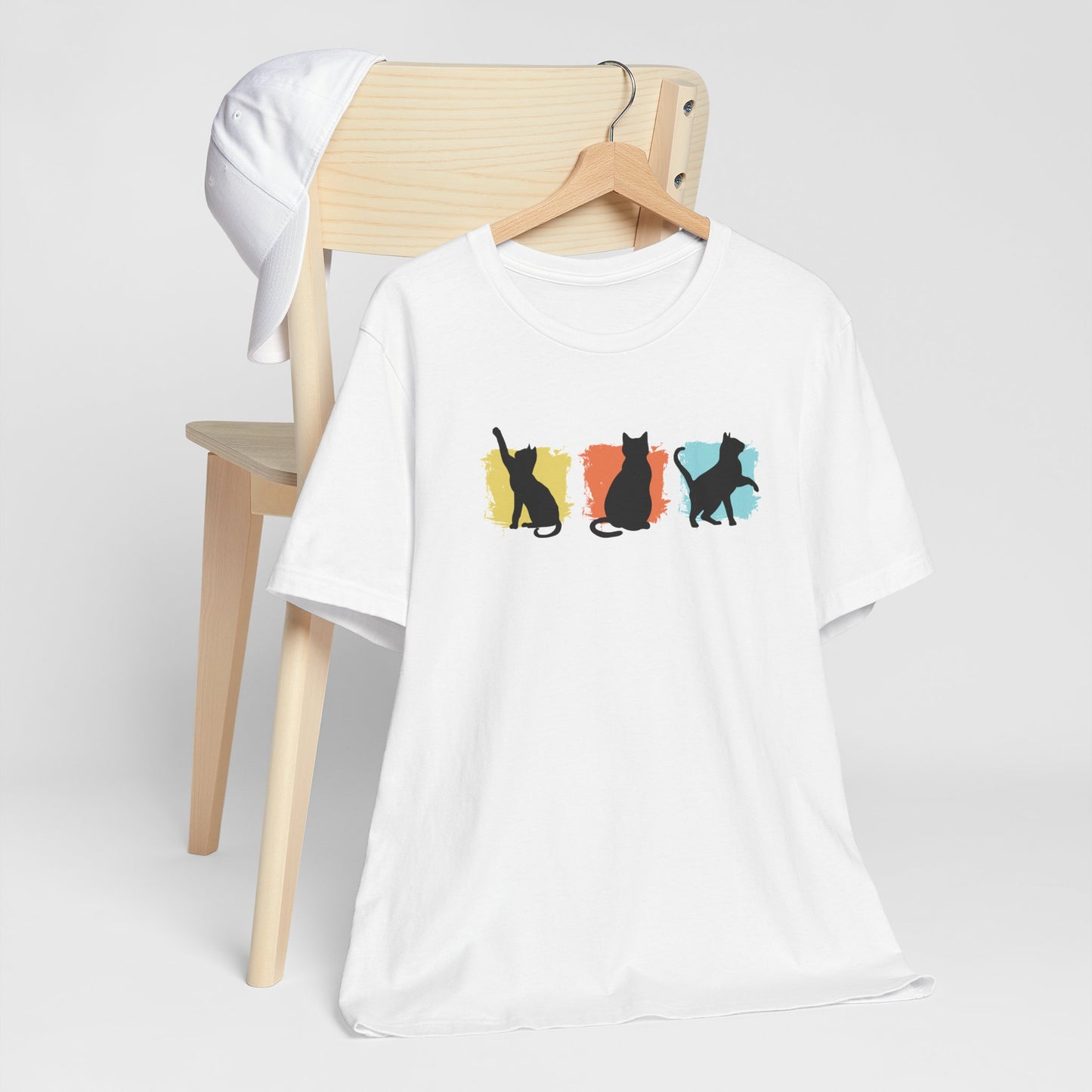 Color Pop Cat Silhouette T-Shirt