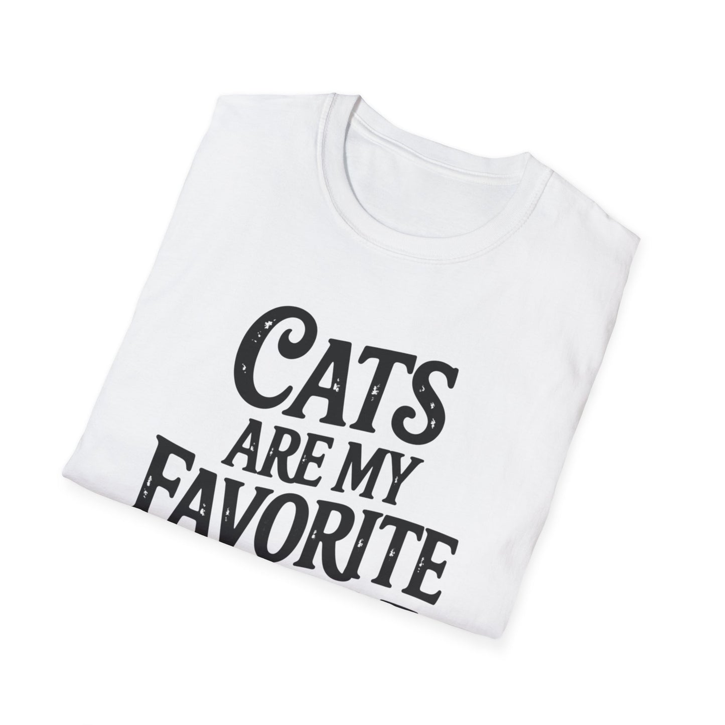 Cats Are My Favorite People T-Shirt – Funny Cat Lover Graphic Tee