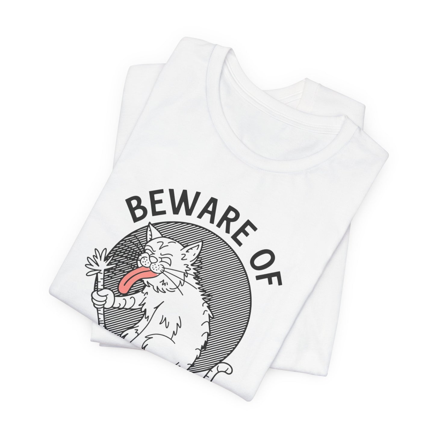 Beware of Krampuss Cat Humor Tee