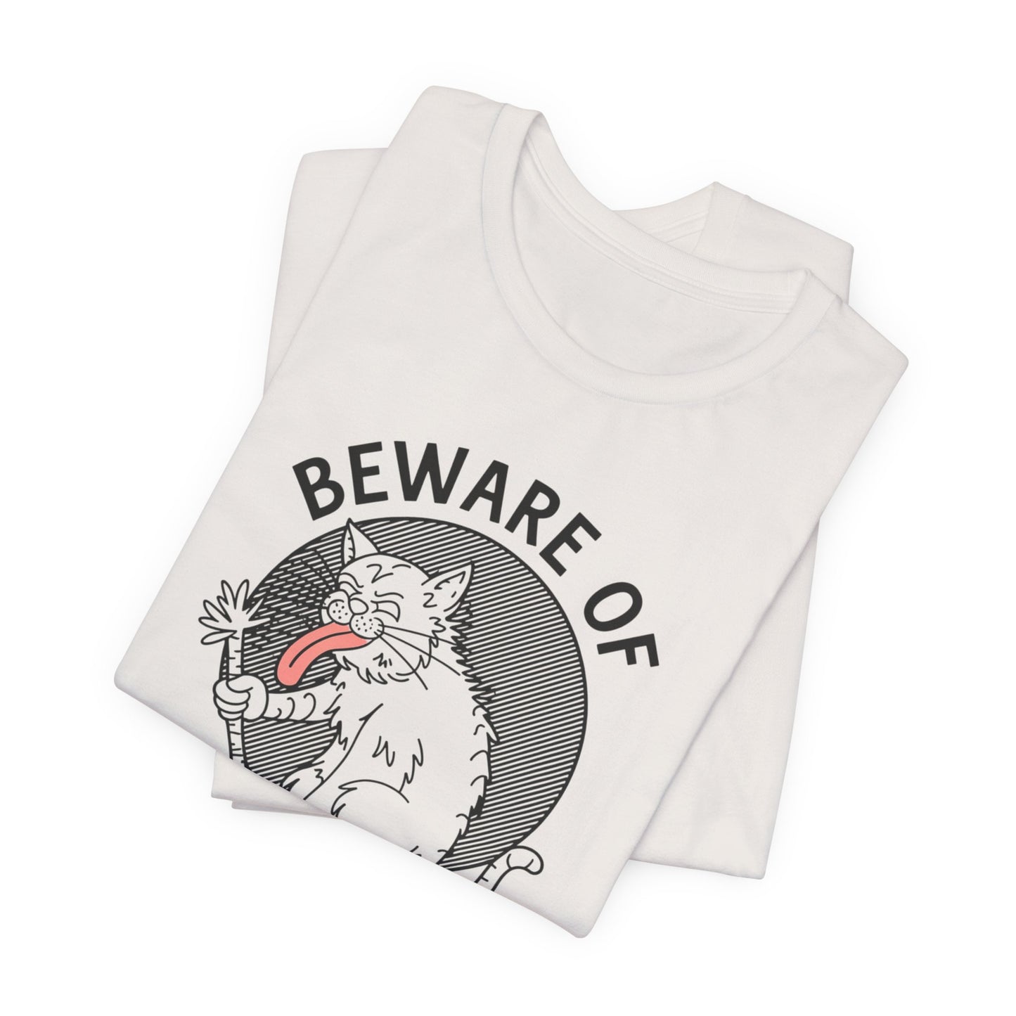 Beware of Krampuss Cat Humor Tee