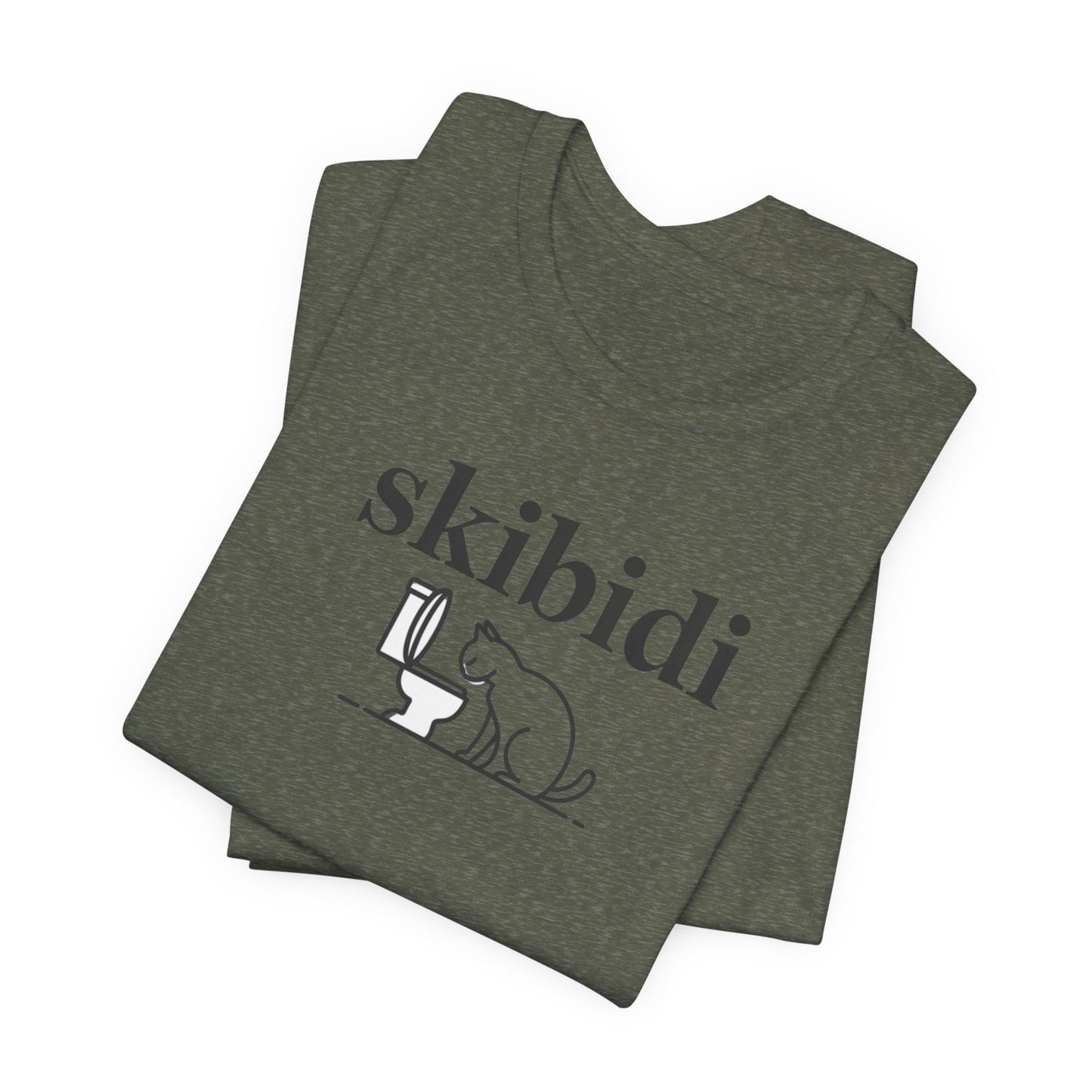 Funny Skibidi Toilet Cat Shirt Turn heads and spark laughter with our hilarious "Skibidi" T-shirt! Featuring a mischievous cat inspecting a toilet, this design is the perfect blend of quirky cat humor and minimalist style. Whether you're a cat lover, meme