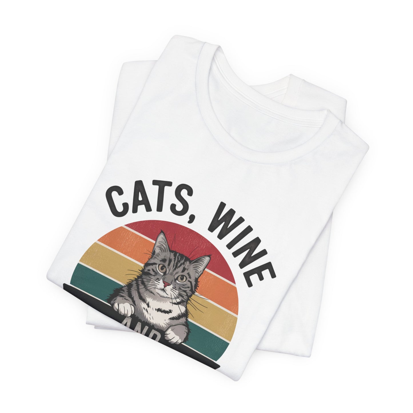 Cats, Wine, and True Crime Tee
