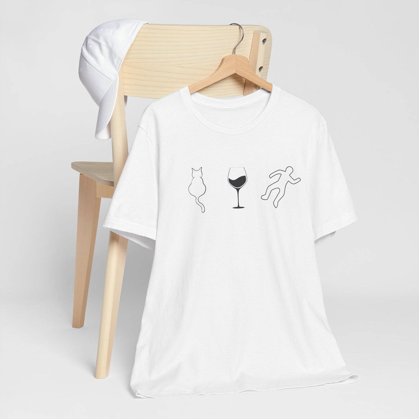 Cats, Wine, True Crime Graphics Tee