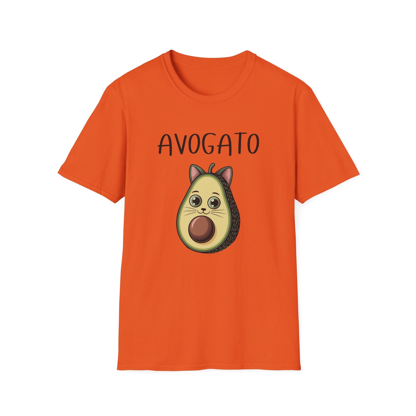 Avogato Funny Cat & Avocado T-Shirt – Cute Pun Graphic Tee