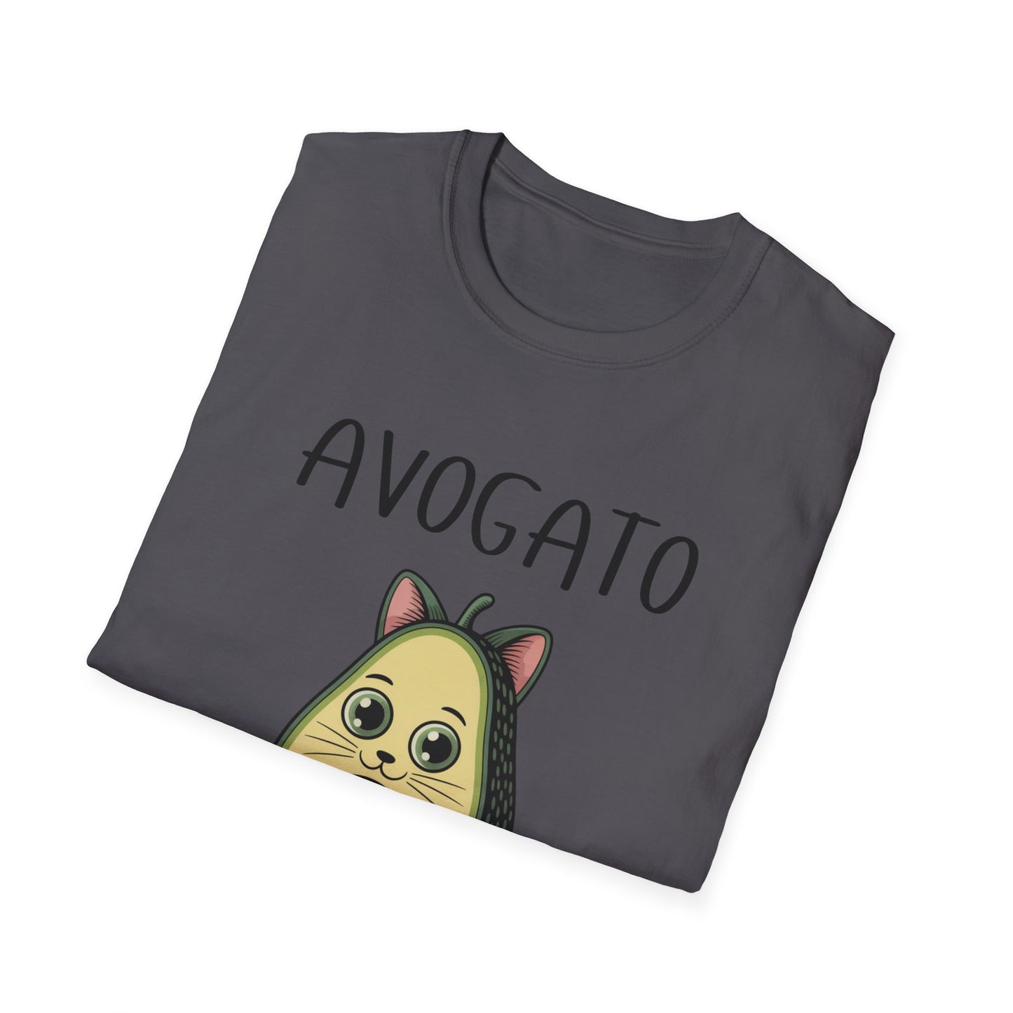 Avogato Funny Cat & Avocado T-Shirt – Cute Pun Graphic Tee