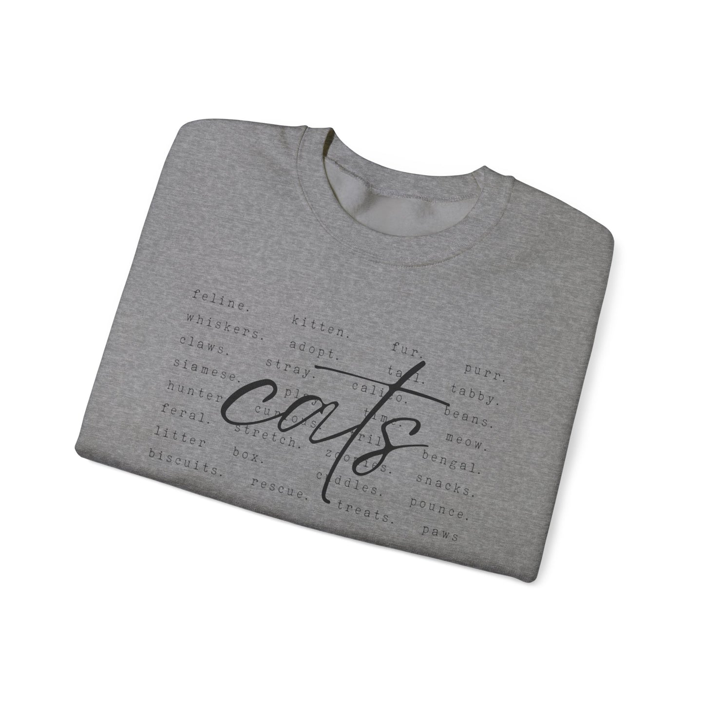 Cats Word Art Sweatshirt