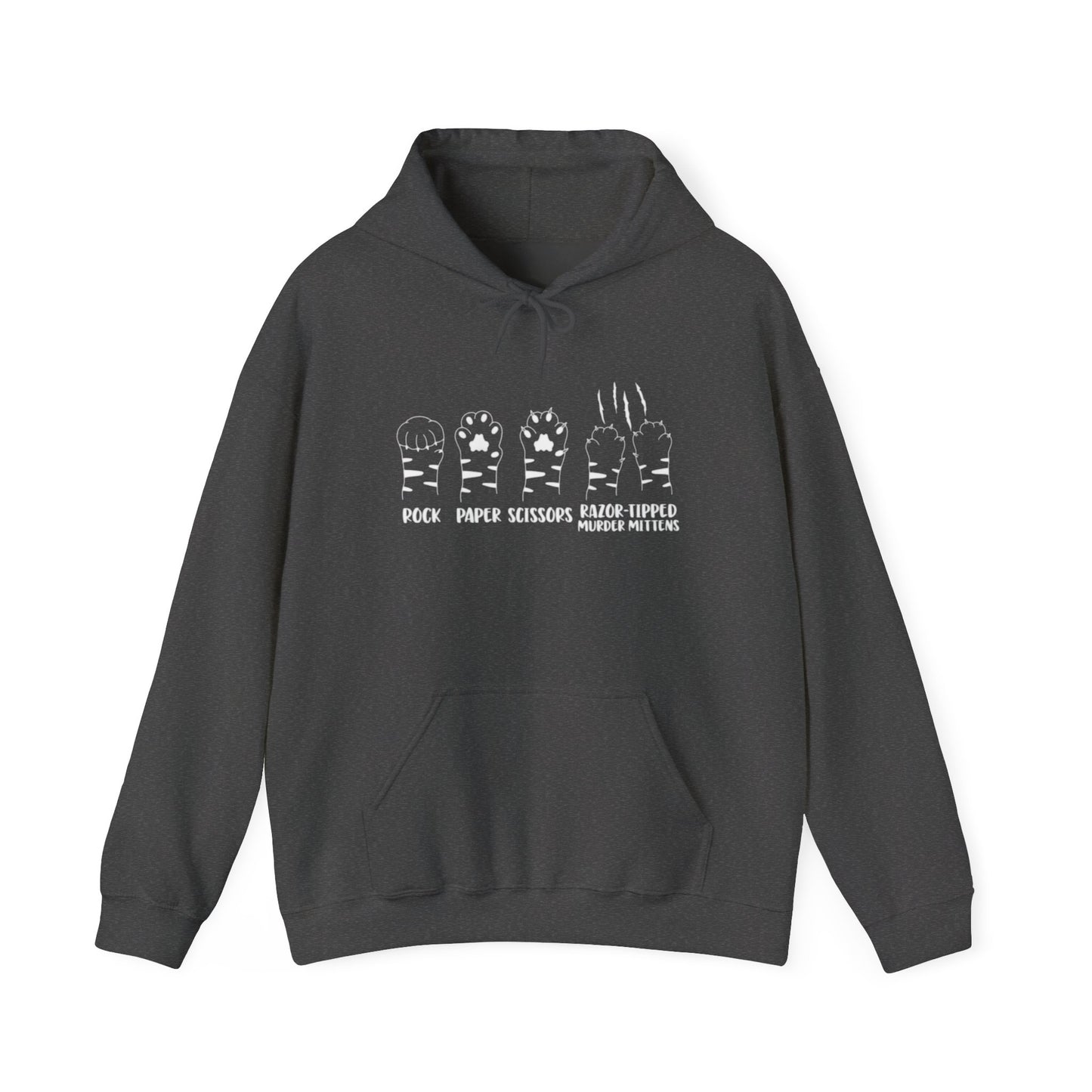 Rock Paper Scissors Cat Unisex Heavy Blend™ Hooded Sweatshirt
