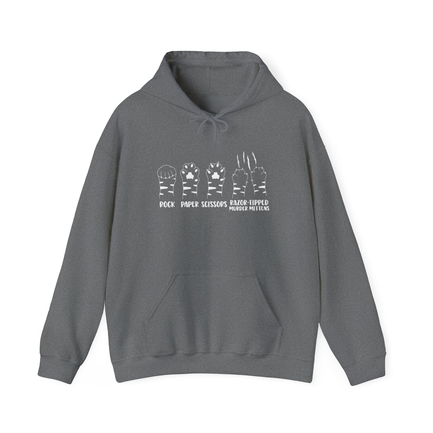 Rock Paper Scissors Cat Unisex Heavy Blend™ Hooded Sweatshirt