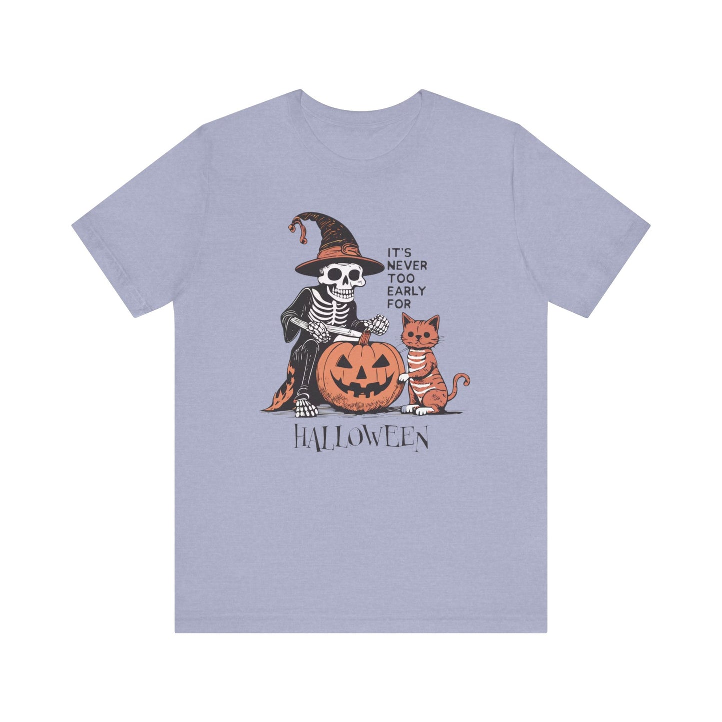It's Never Too Early for Halloween Cat Skeleton Tee