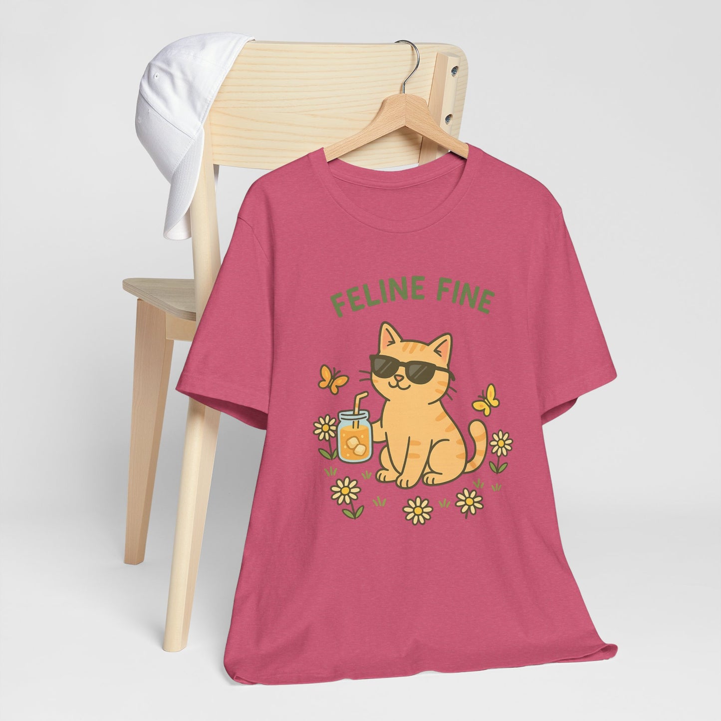 Feline Fine Spring Cat Tshirt