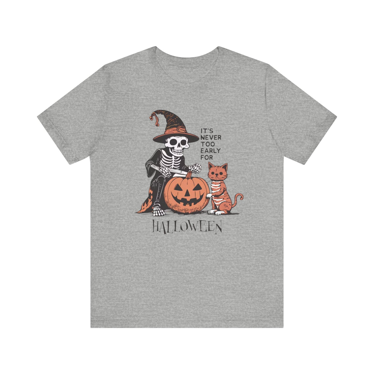 It's Never Too Early for Halloween Cat Skeleton Tee