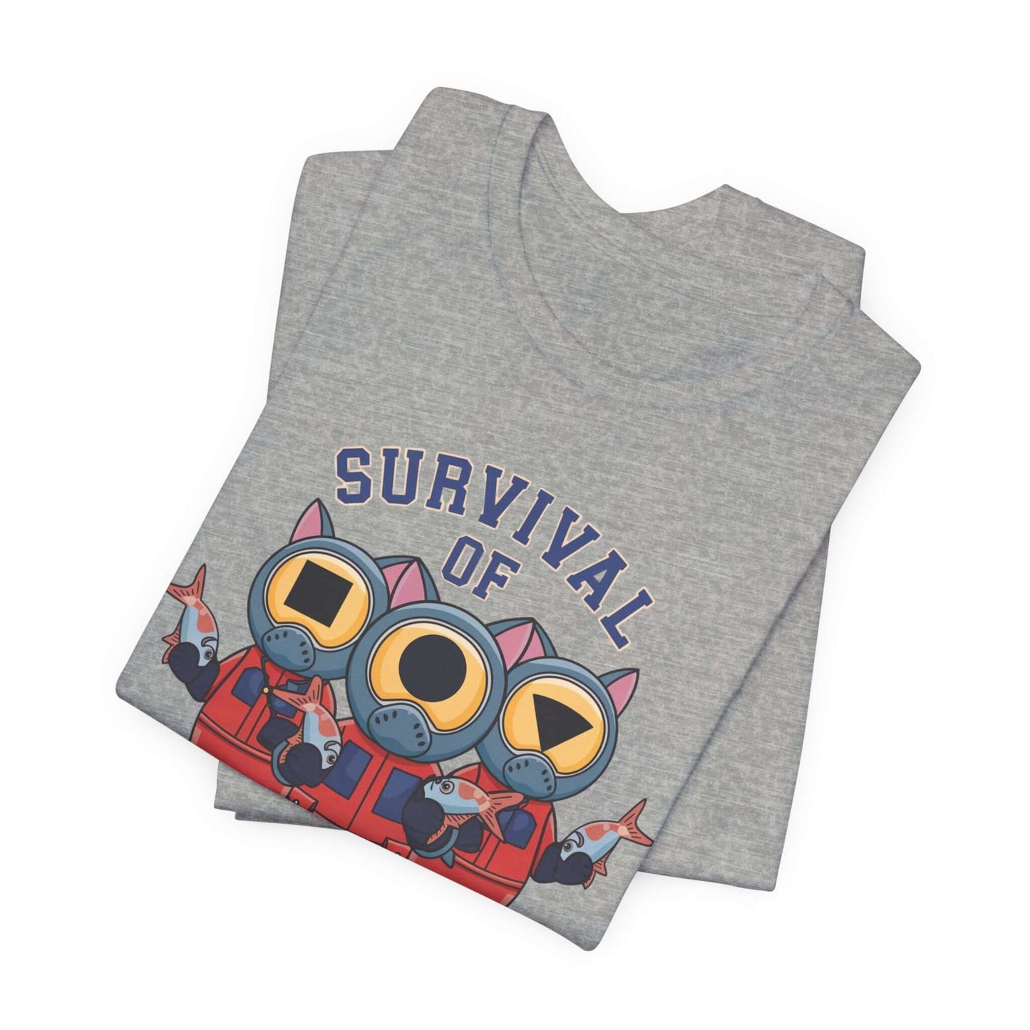 Survival of the Furriest Inspired Cat Tee This one-of-a-kind tee is the ultimate conversation starter. Whether you're binge-watching Squid Game or cuddling your kitty, this shirt lets the world know that you're a survivor - of both the games and the daily