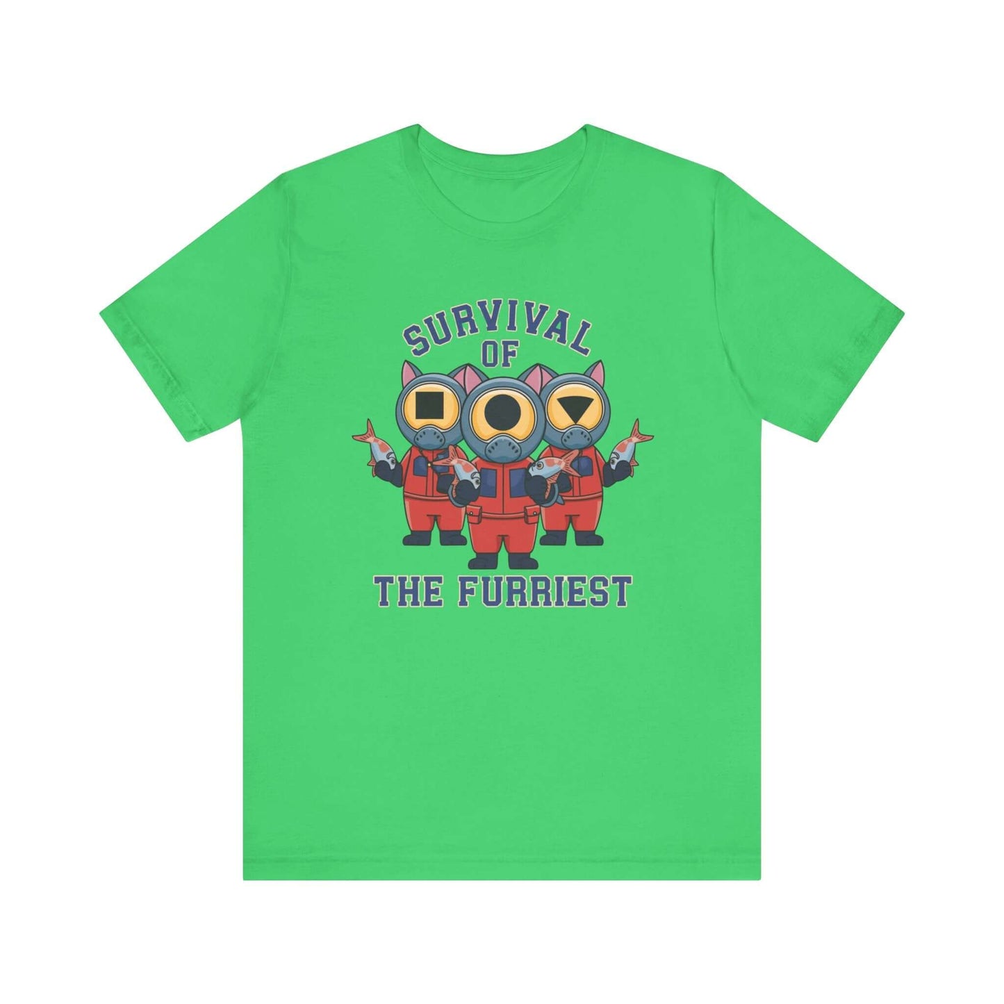 Survival of the Furriest Inspired Cat Tee This one-of-a-kind tee is the ultimate conversation starter. Whether you're binge-watching Squid Game or cuddling your kitty, this shirt lets the world know that you're a survivor - of both the games and the daily