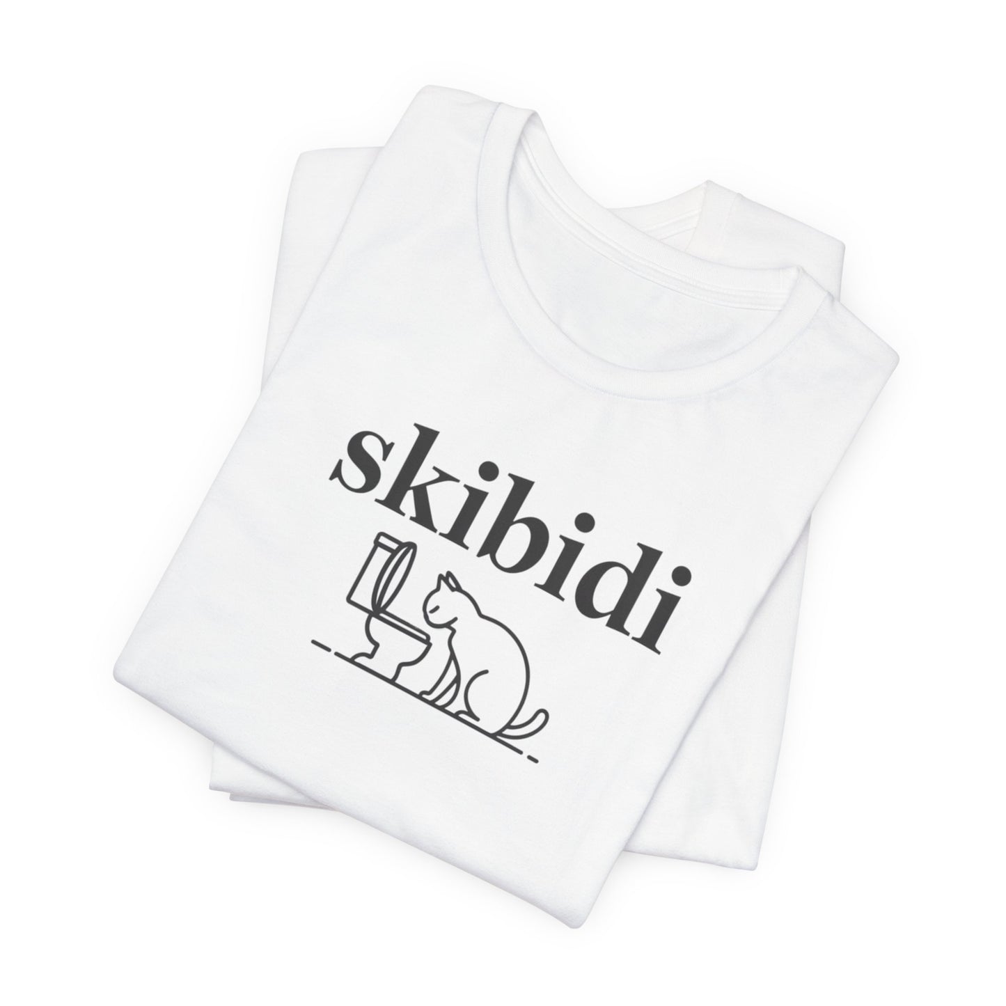 Funny Skibidi Toilet Cat Shirt Turn heads and spark laughter with our hilarious "Skibidi" T-shirt! Featuring a mischievous cat inspecting a toilet, this design is the perfect blend of quirky cat humor and minimalist style. Whether you're a cat lover, meme