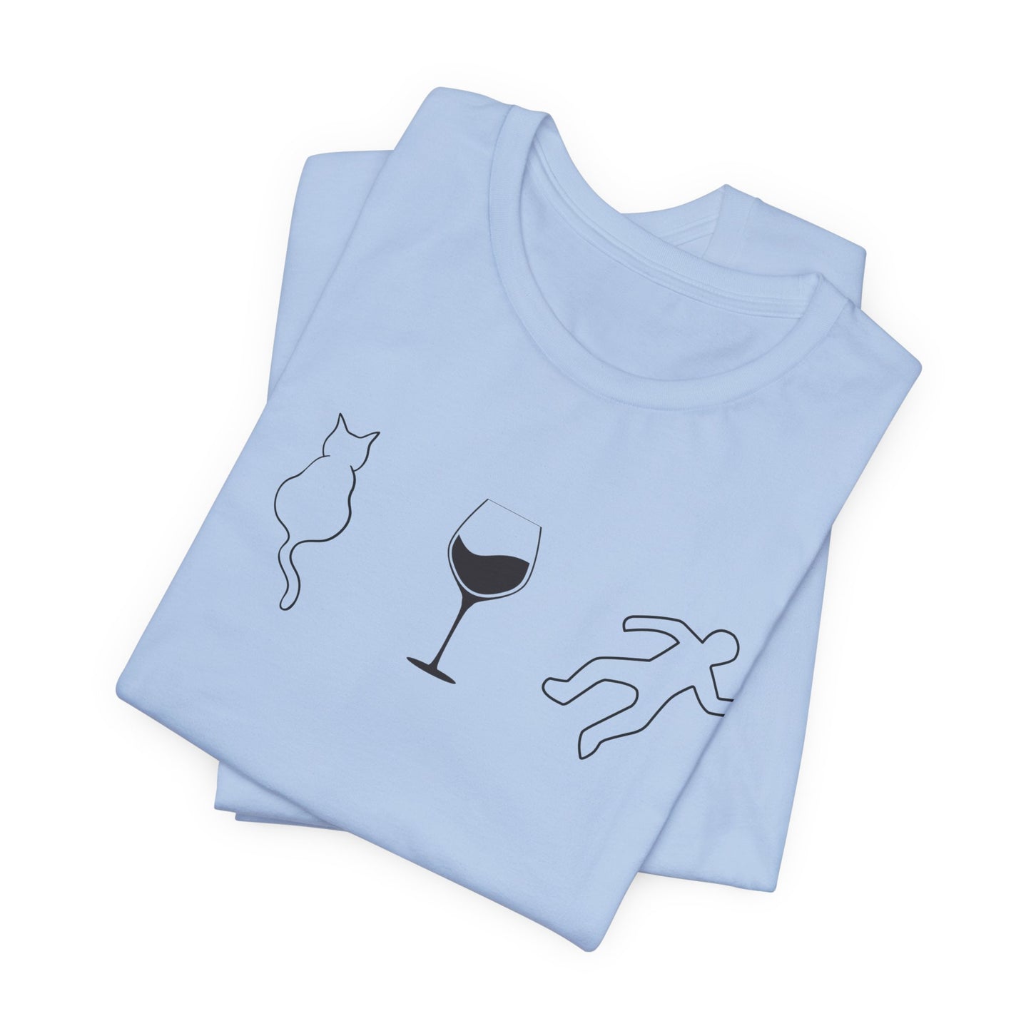 Cats, Wine, True Crime Graphics Tee