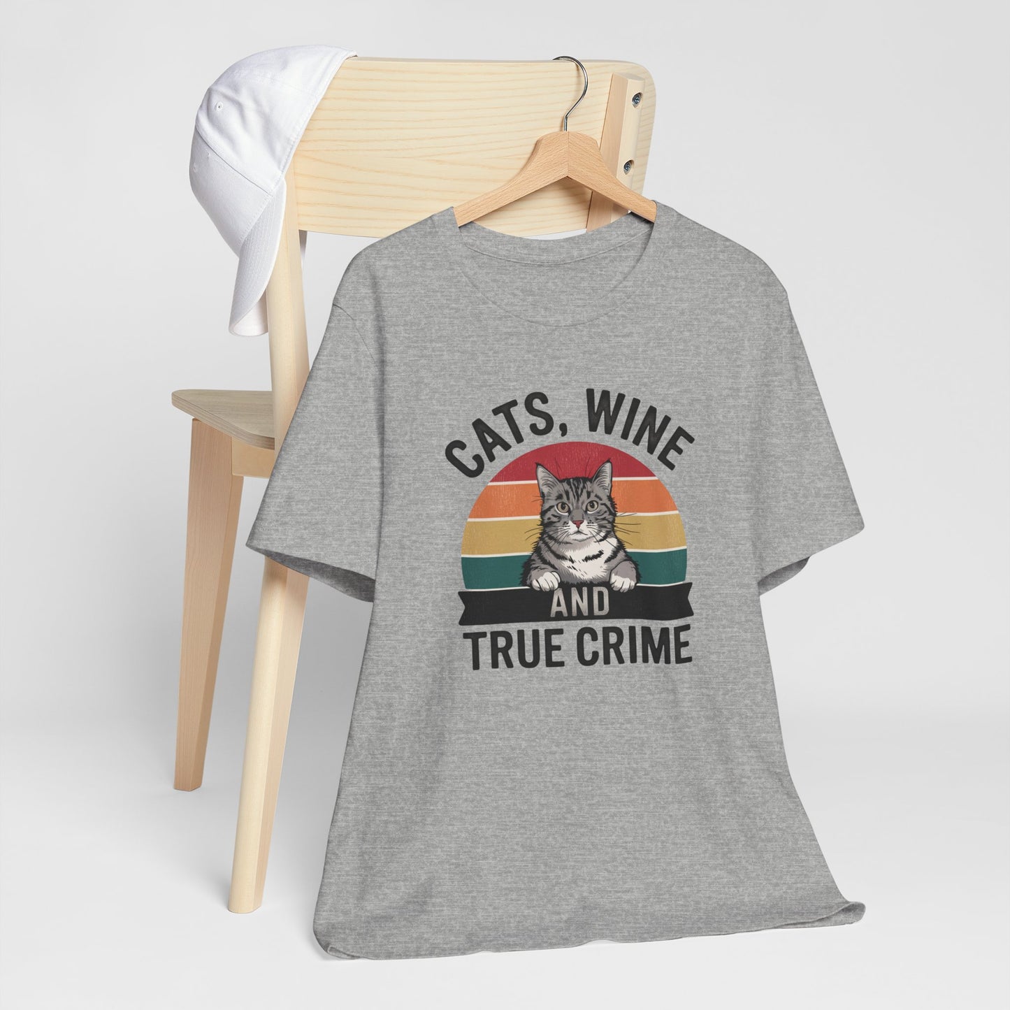 Cats, Wine, and True Crime Tee