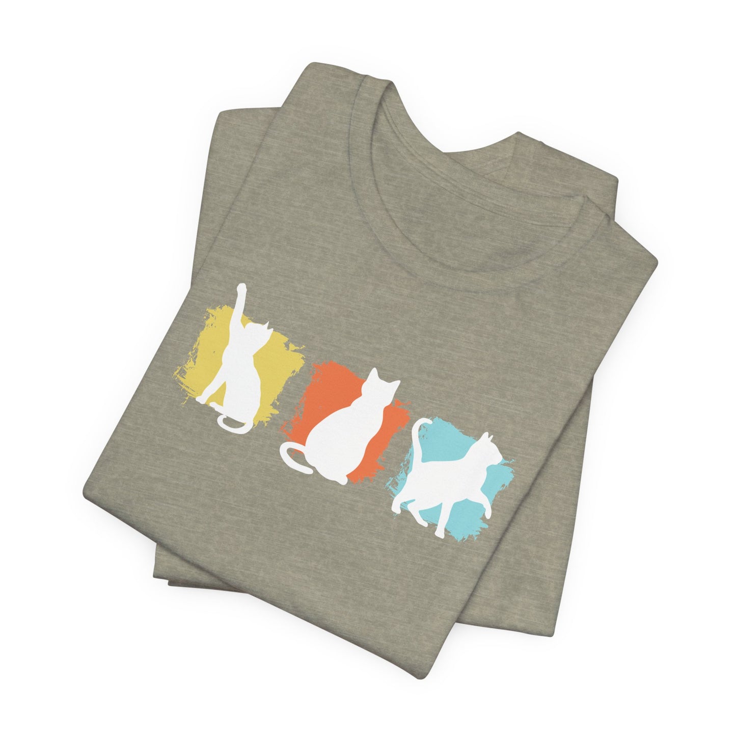 Color Pop Cat Silhouette T-Shirt