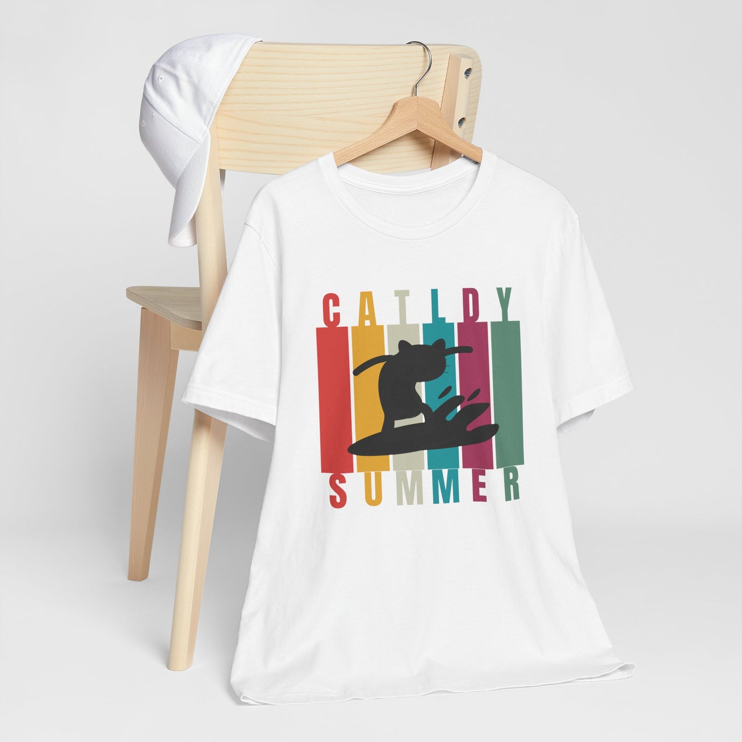 Cat Lady Summer T-Shirt – Surf Into Feline Fun
