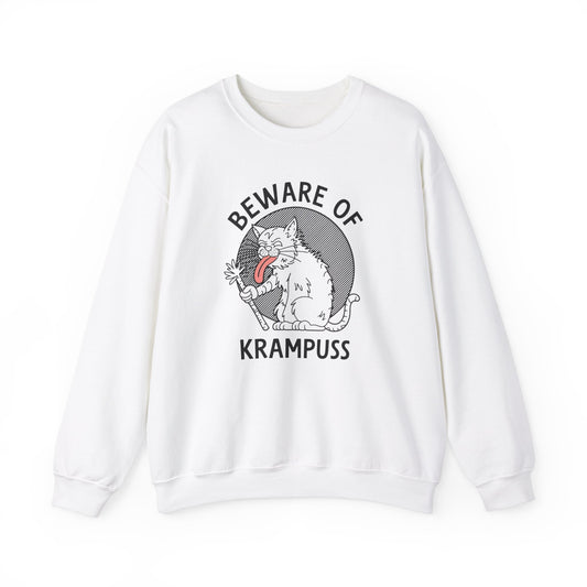 Beware of Krampuss Cat Crewneck Sweatshirt