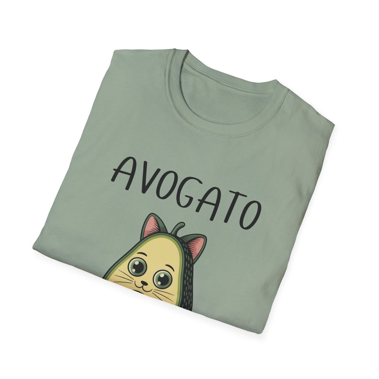 Avogato Funny Cat & Avocado T-Shirt – Cute Pun Graphic Tee