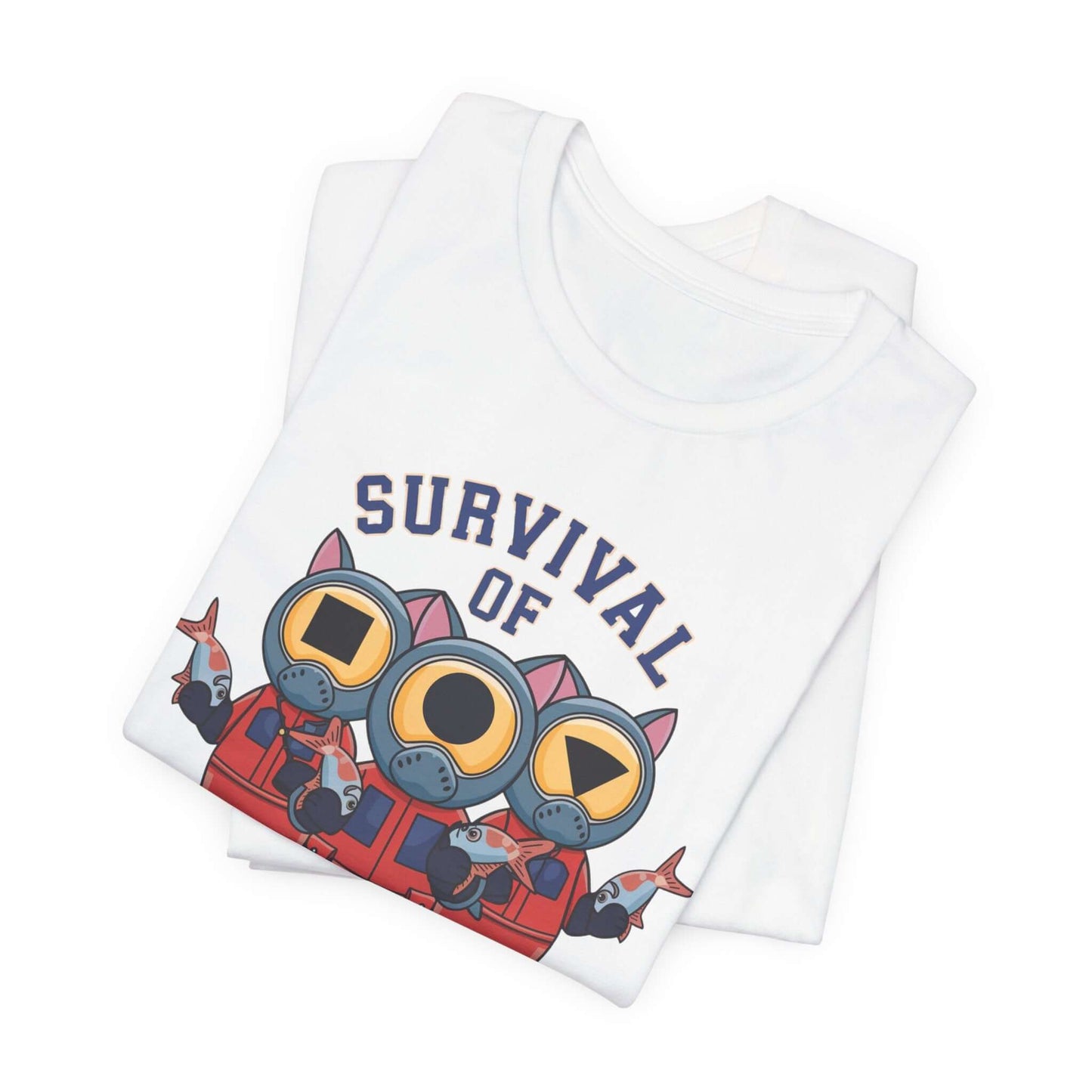 Survival of the Furriest Inspired Cat Tee This one-of-a-kind tee is the ultimate conversation starter. Whether you're binge-watching Squid Game or cuddling your kitty, this shirt lets the world know that you're a survivor - of both the games and the daily