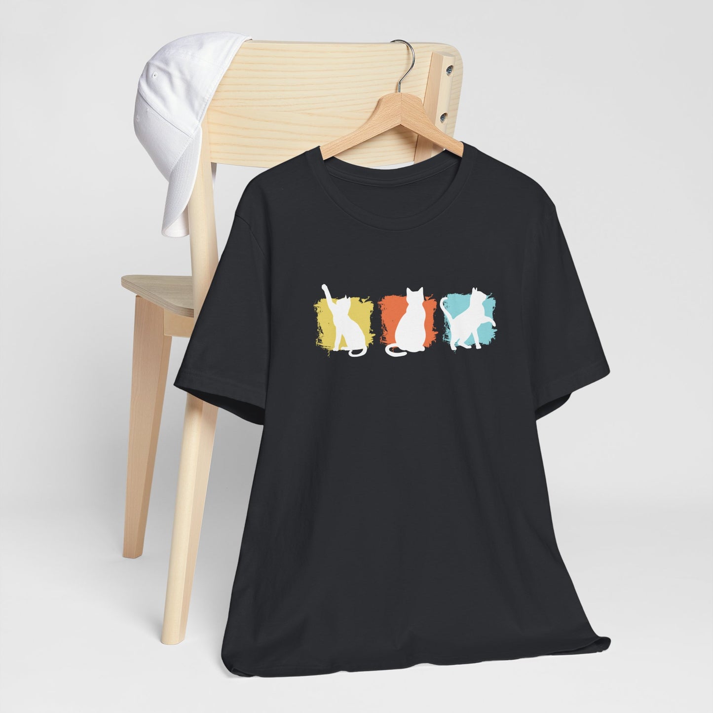 Color Pop Cat Silhouette T-Shirt