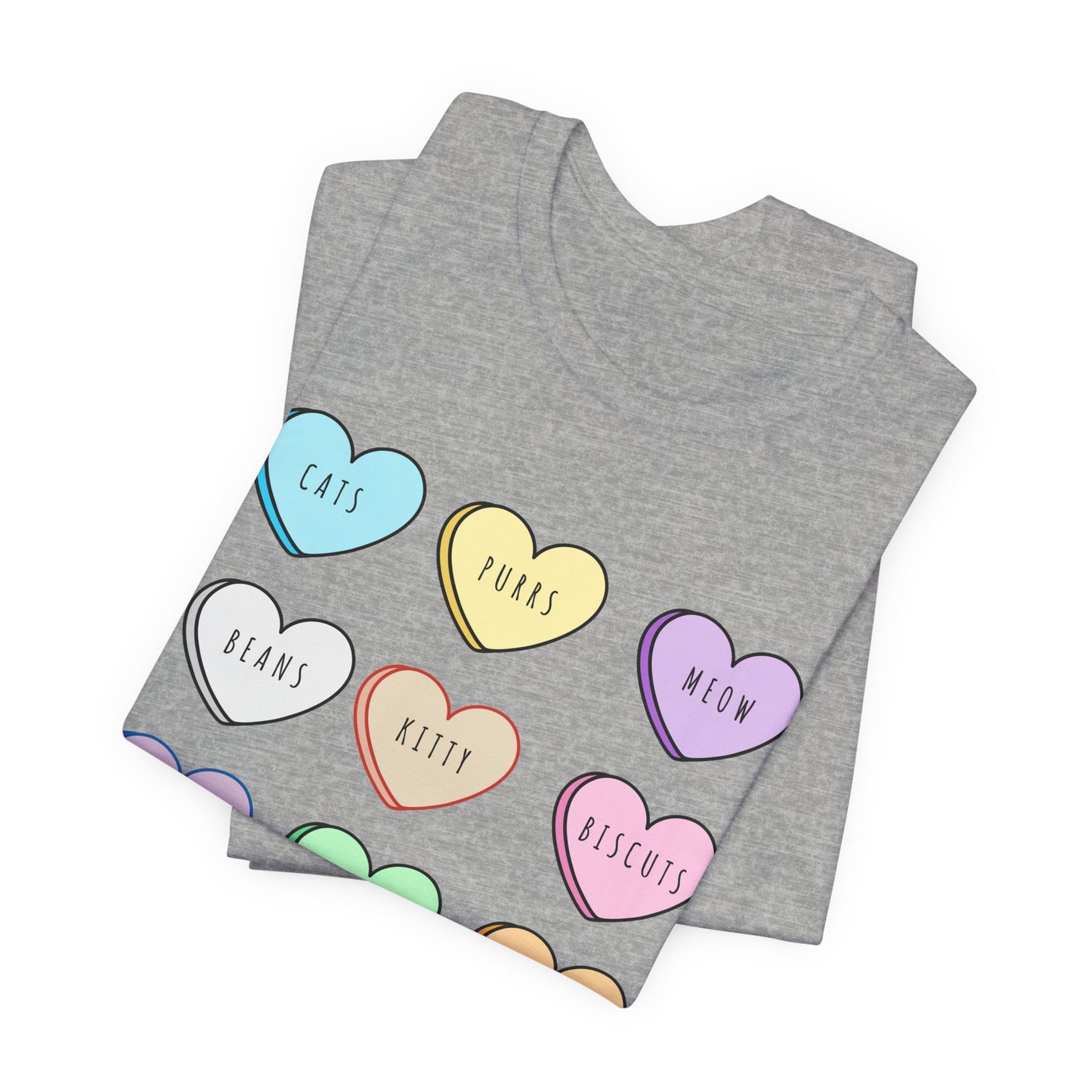 Candy Hearts Cat Love Tee