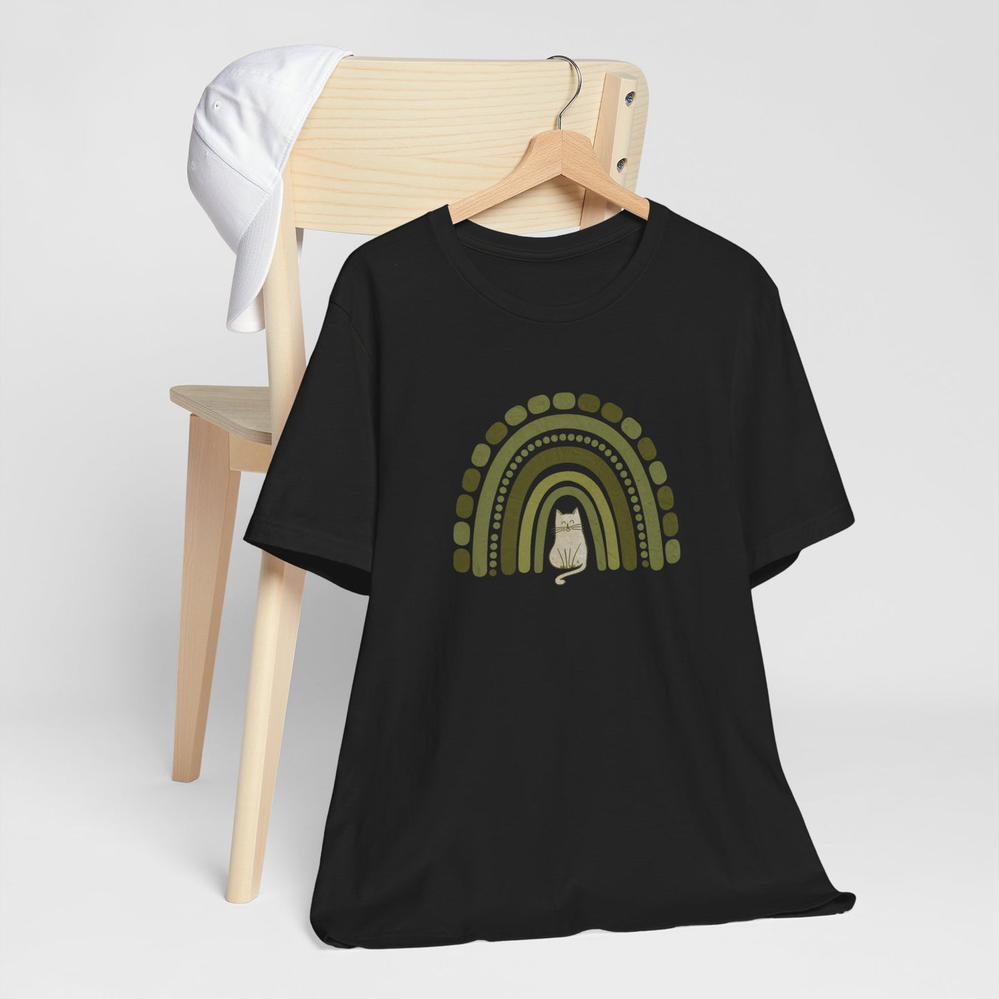 Boho St. Patty's Rainbow Cat Tee