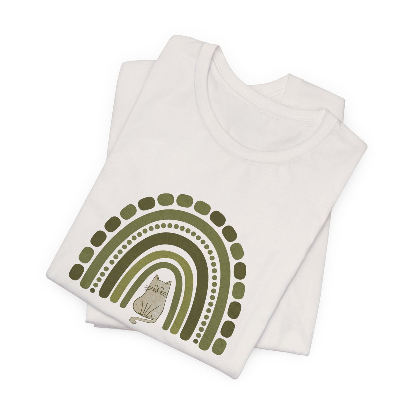 Boho St. Patty's Rainbow Cat Tee