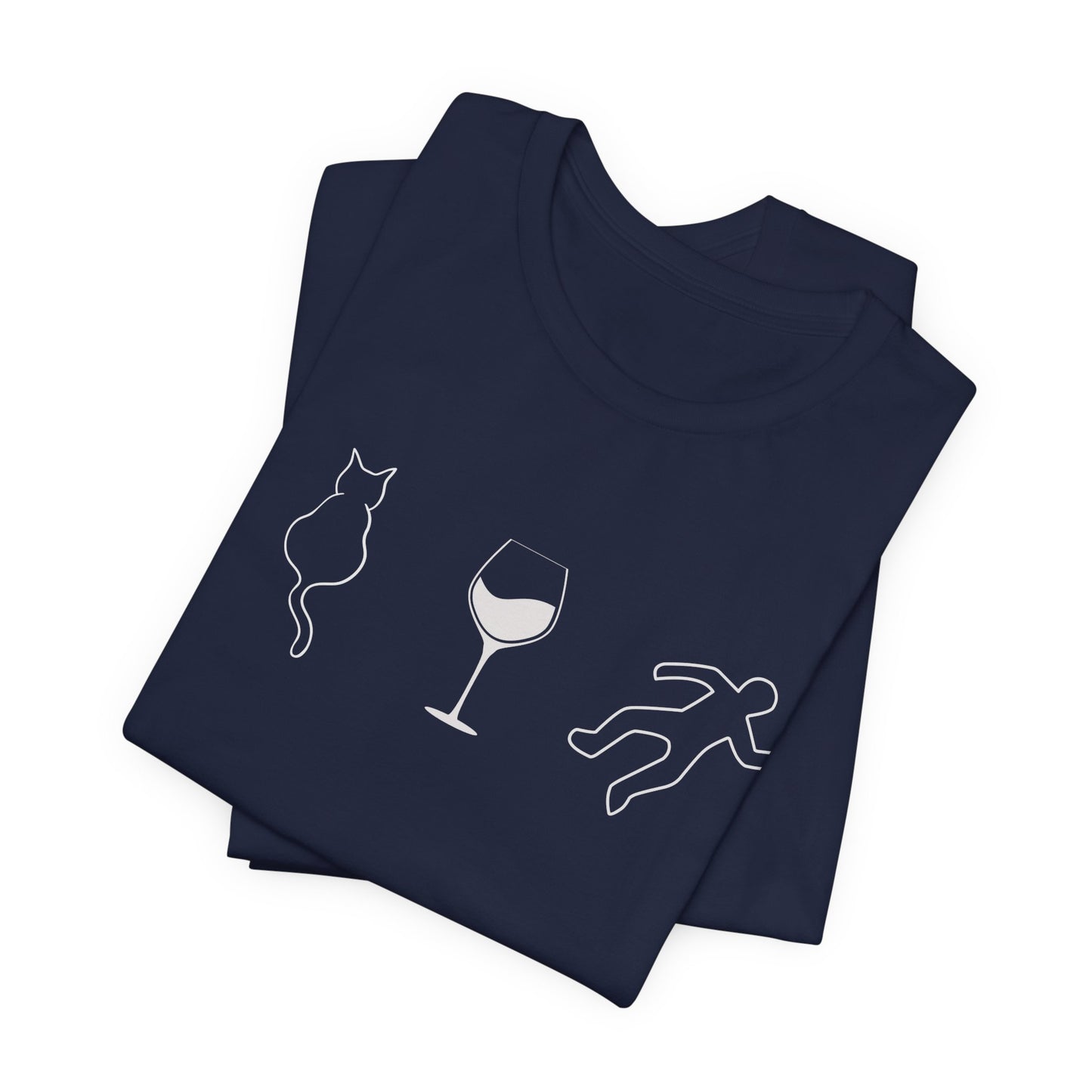 Cats, Wine, True Crime Graphics Tee