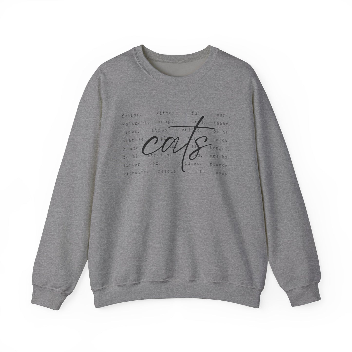 Cats Word Art Sweatshirt