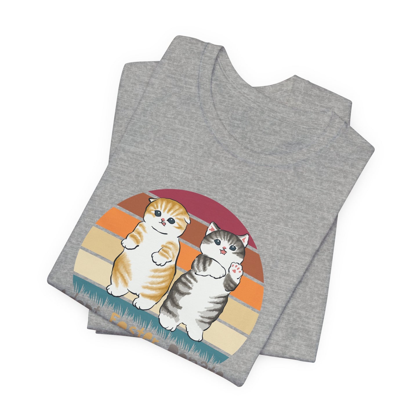Adopt Foster Donate Cat Rescue Tee