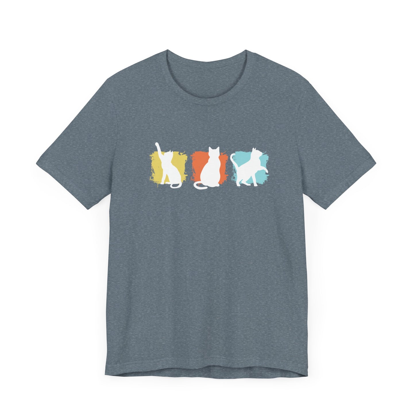 Color Pop Cat Silhouette T-Shirt