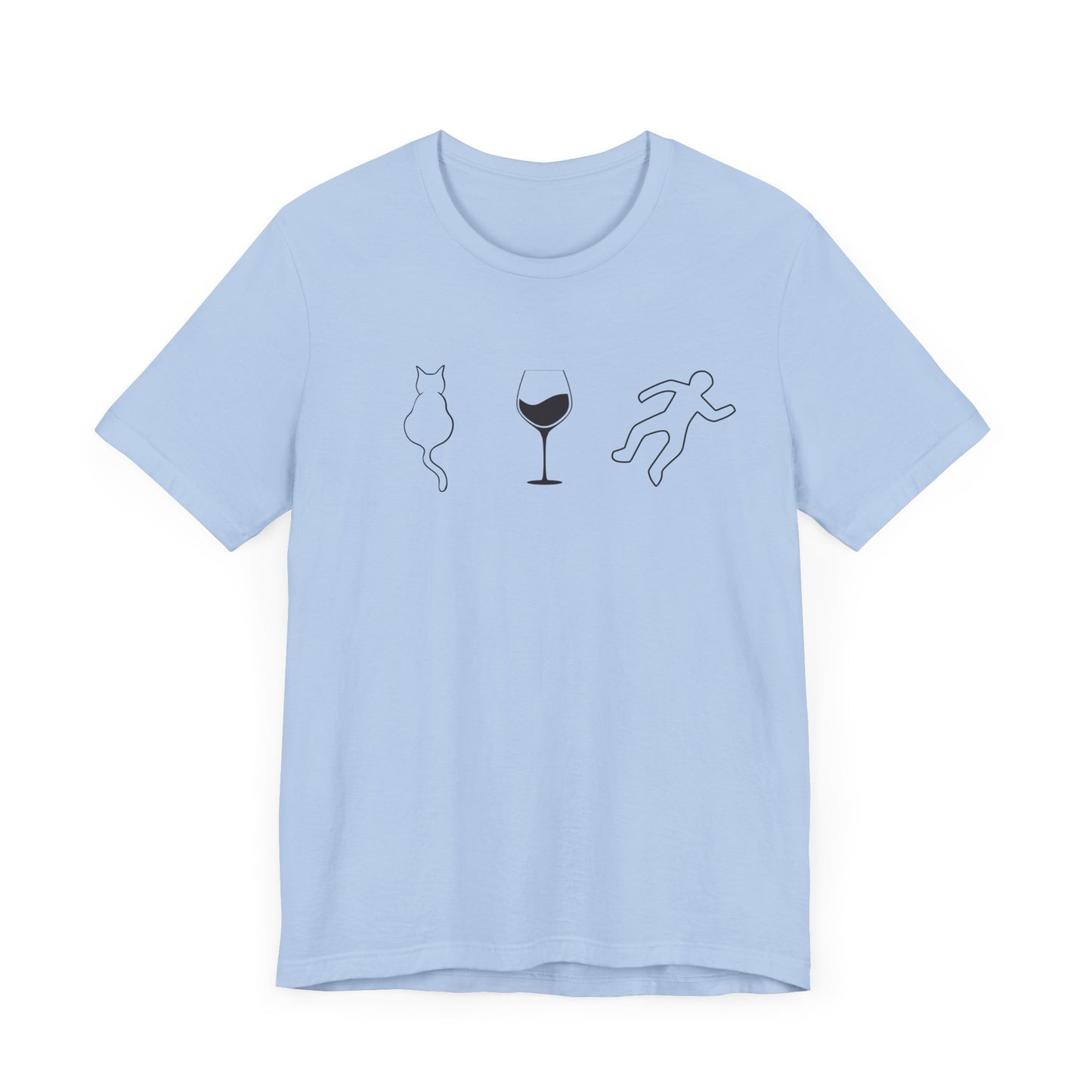 Cats, Wine, True Crime Graphics Tee