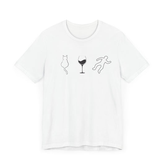 Cats, Wine, True Crime Graphics Tee