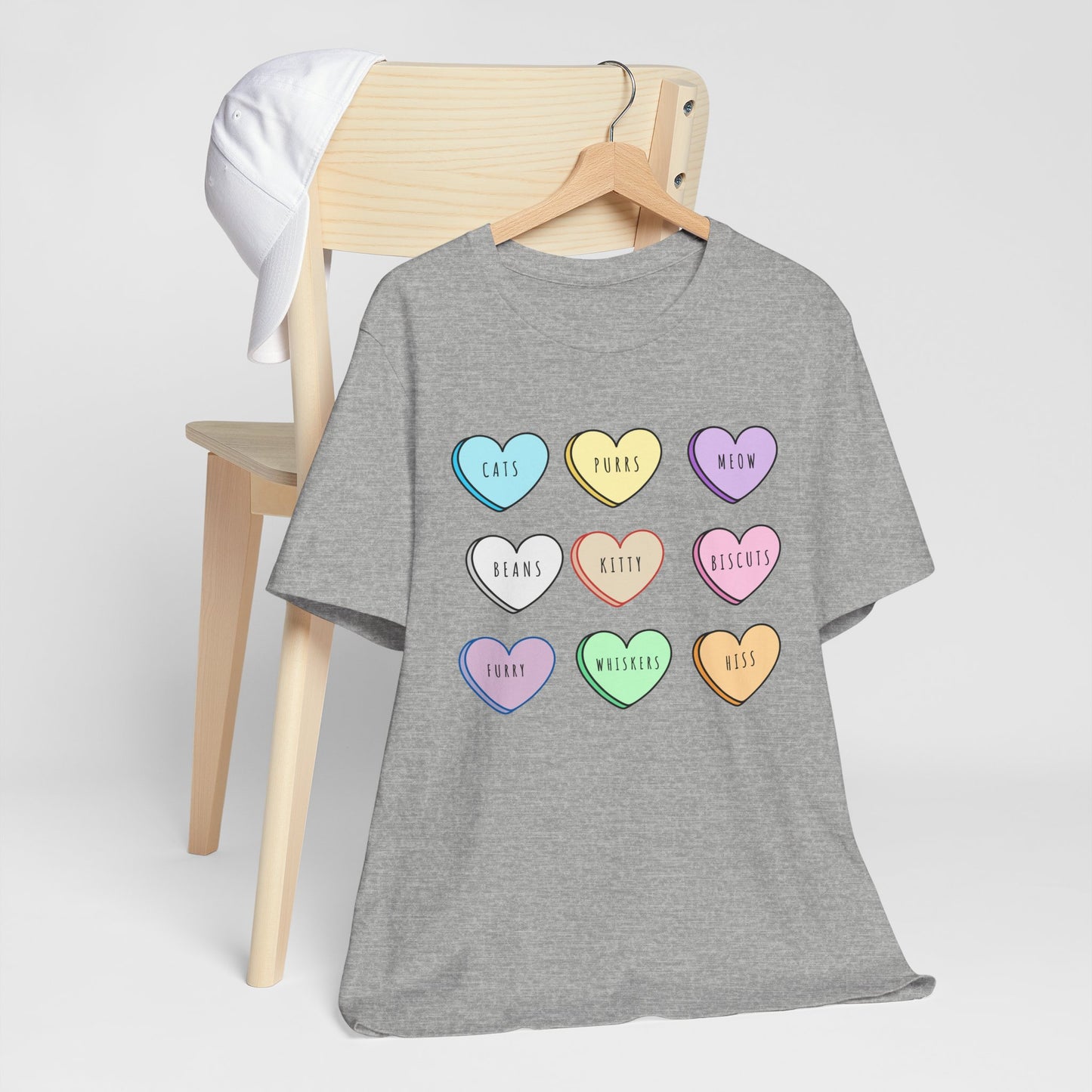Candy Hearts Cat Love Tee