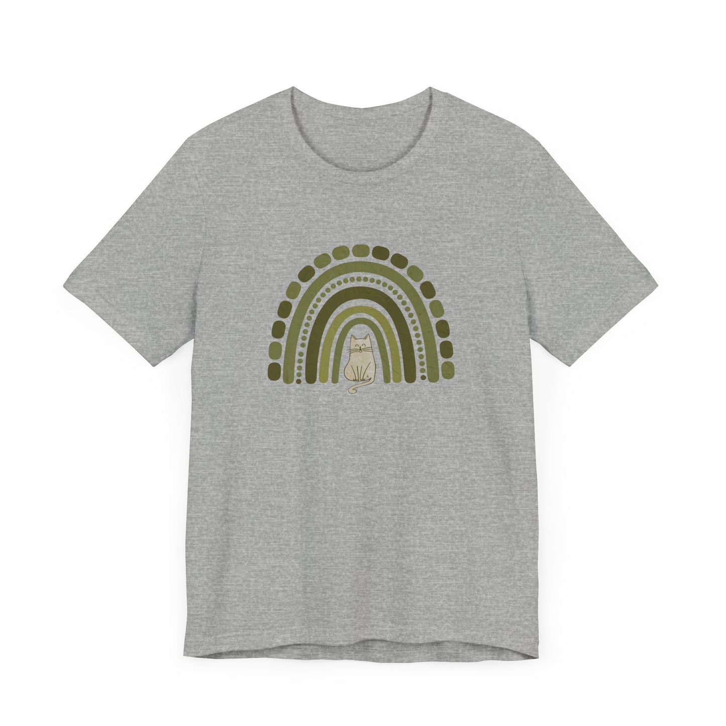Boho St. Patty's Rainbow Cat Tee
