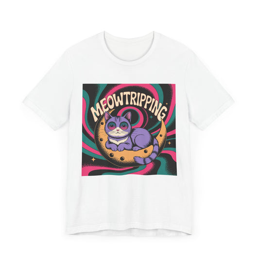 Meowtripping Psychedelic Cat T-Shirt