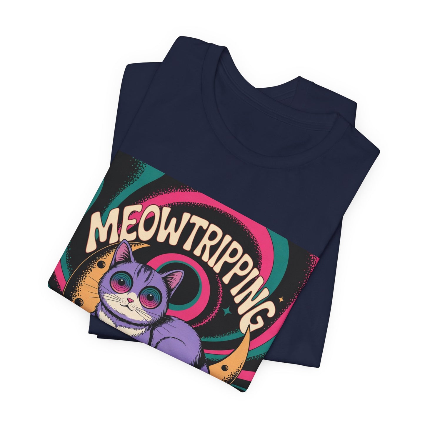 Meowtripping Psychedelic Cat T-Shirt
