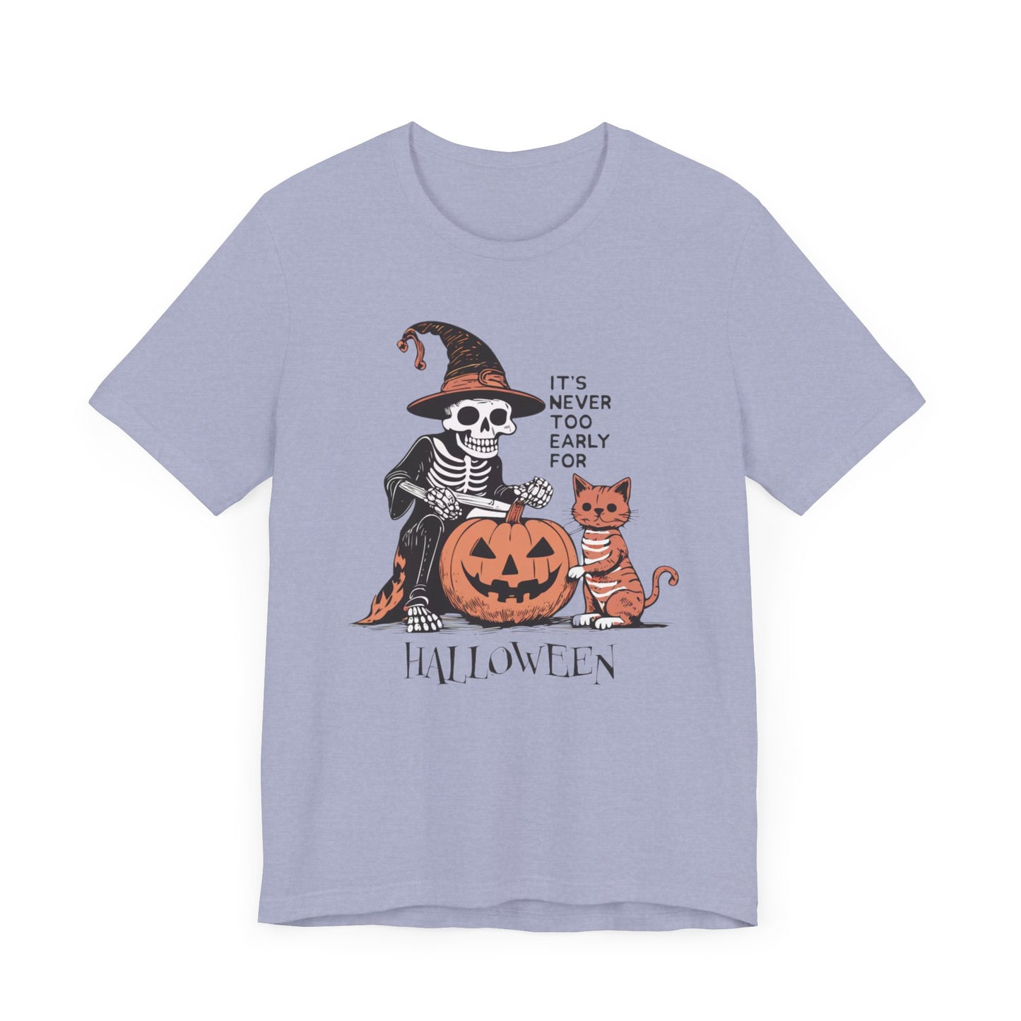 It's Never Too Early for Halloween Cat Skeleton Tee