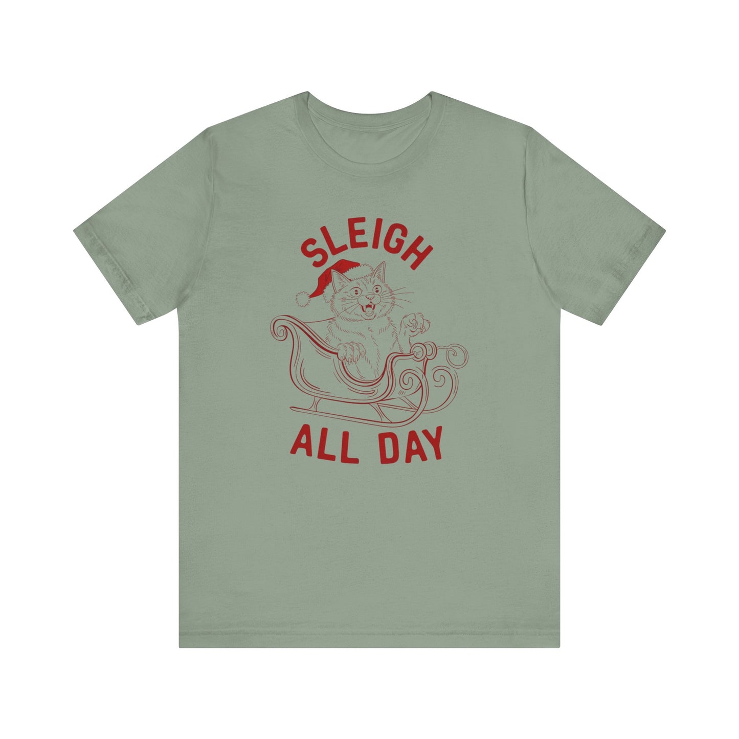 Sleigh All Day Feral Cat Tee