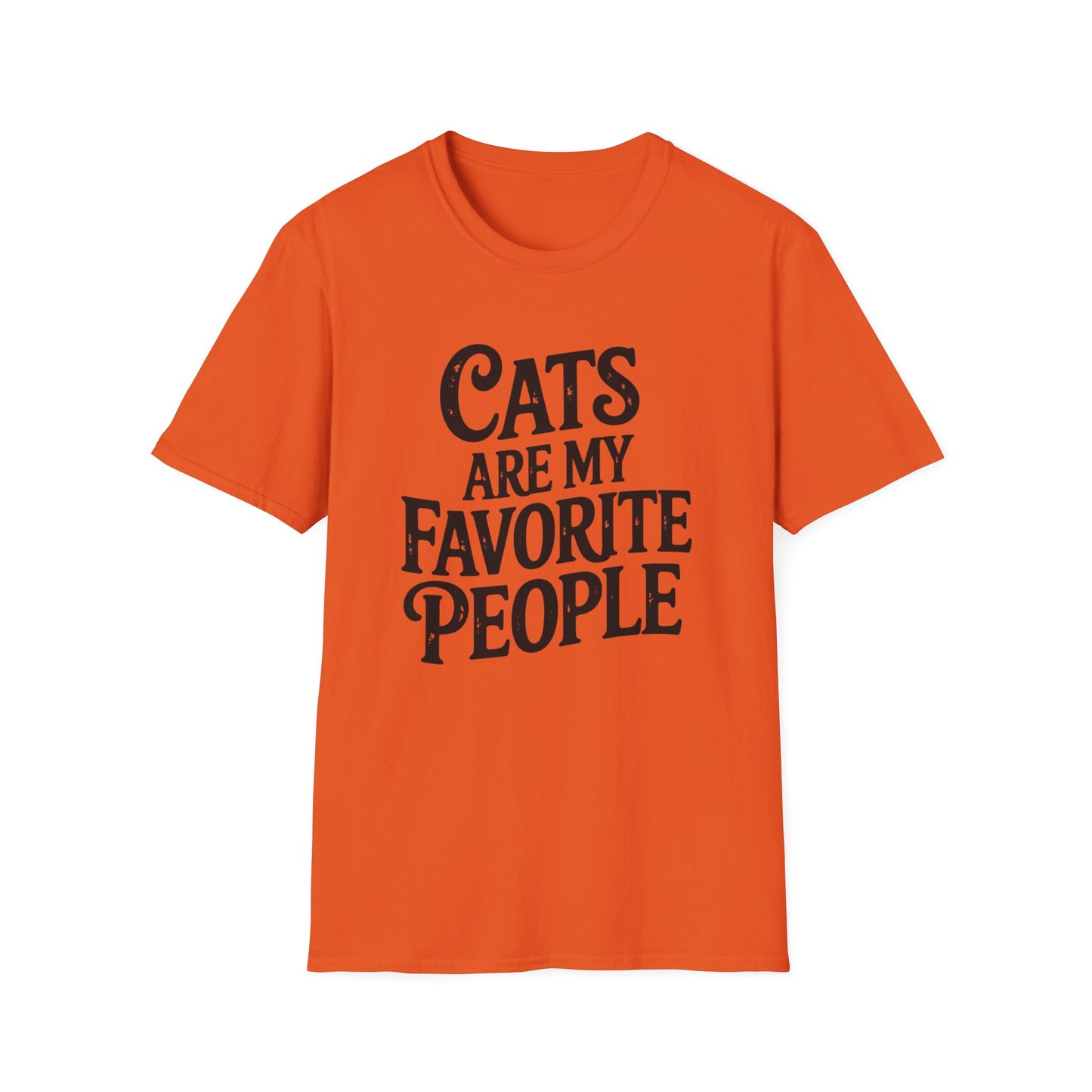 Cats Are My Favorite People T-Shirt – Funny Cat Lover Graphic Tee