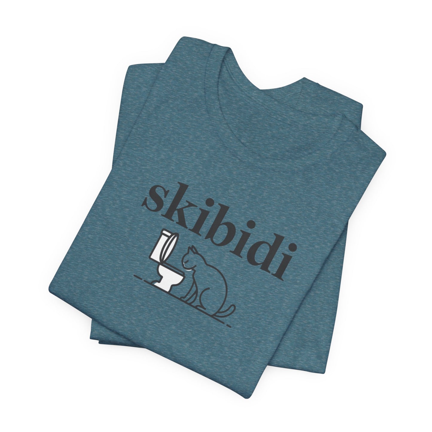 Funny Skibidi Toilet Cat Shirt Turn heads and spark laughter with our hilarious "Skibidi" T-shirt! Featuring a mischievous cat inspecting a toilet, this design is the perfect blend of quirky cat humor and minimalist style. Whether you're a cat lover, meme