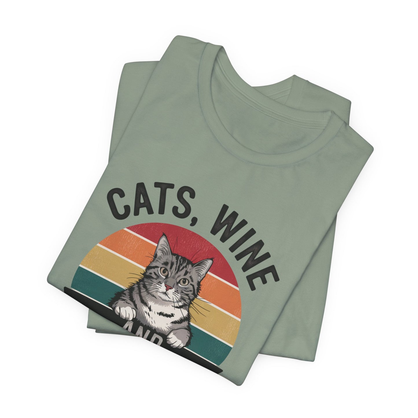 Cats, Wine, and True Crime Tee