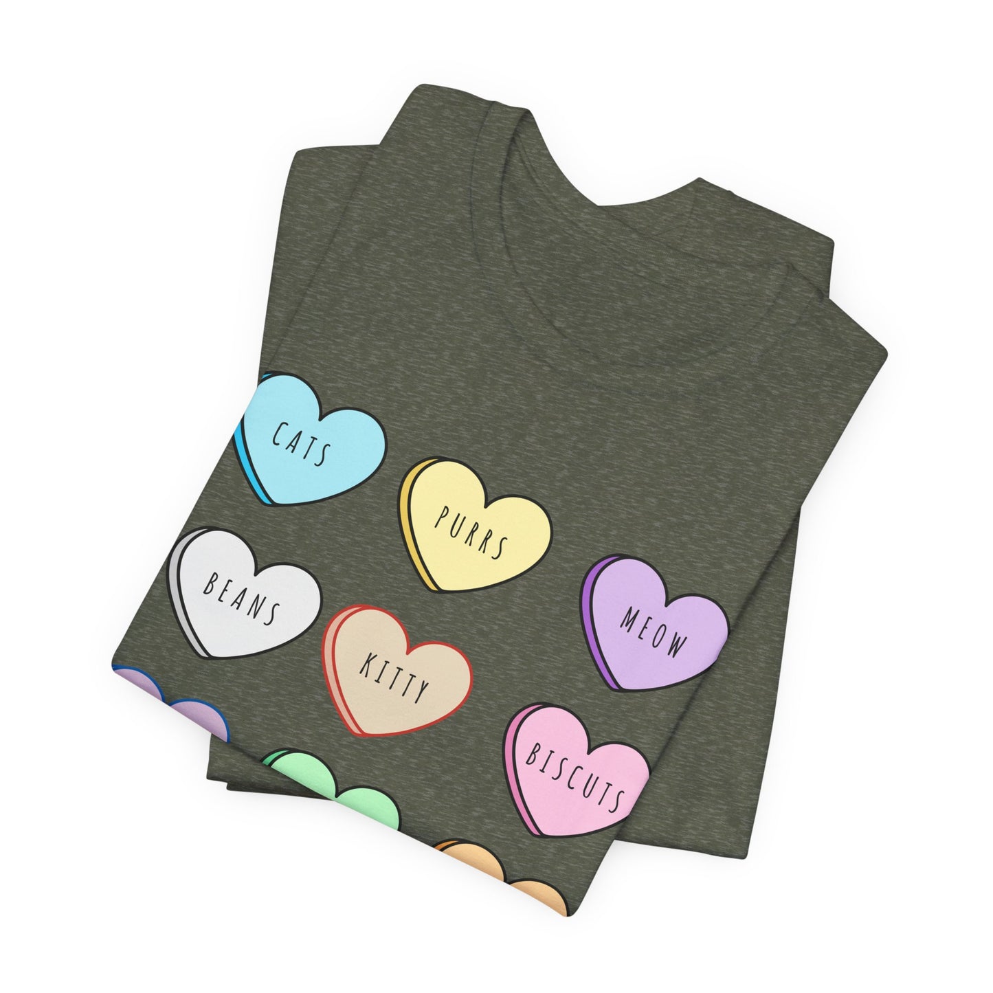 Candy Hearts Cat Love Tee