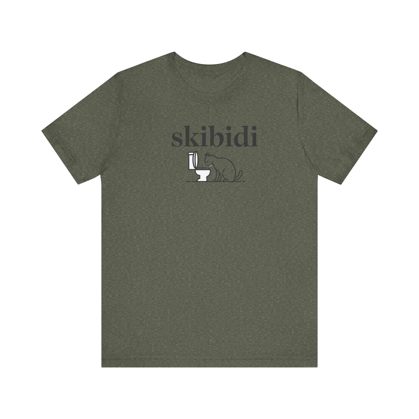Funny Skibidi Toilet Cat Shirt Turn heads and spark laughter with our hilarious "Skibidi" T-shirt! Featuring a mischievous cat inspecting a toilet, this design is the perfect blend of quirky cat humor and minimalist style. Whether you're a cat lover, meme